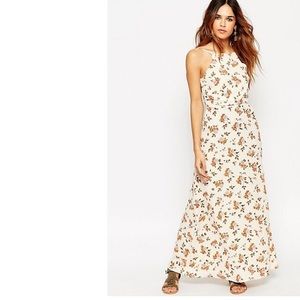 Asos Petite Vintage Floral Maxi Dress Sz 6